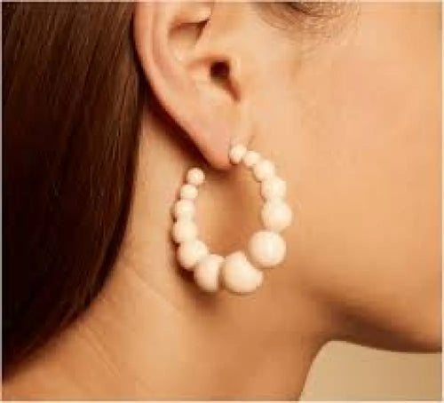 Creole Andy Acetate Hoop Earrings in Purple - Earrings