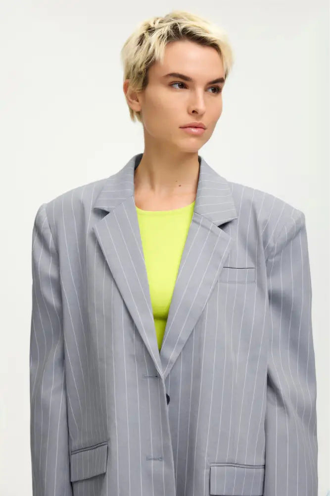 Fija Blazer | Dusty Blue - Blazers