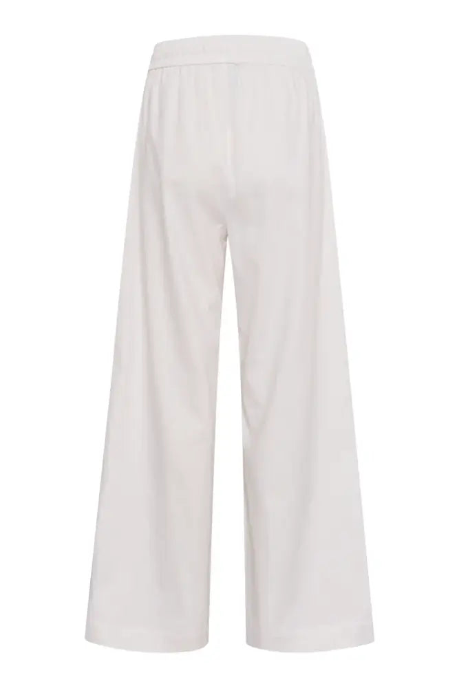 Izza Linen MW Pants | Bright White - Pants