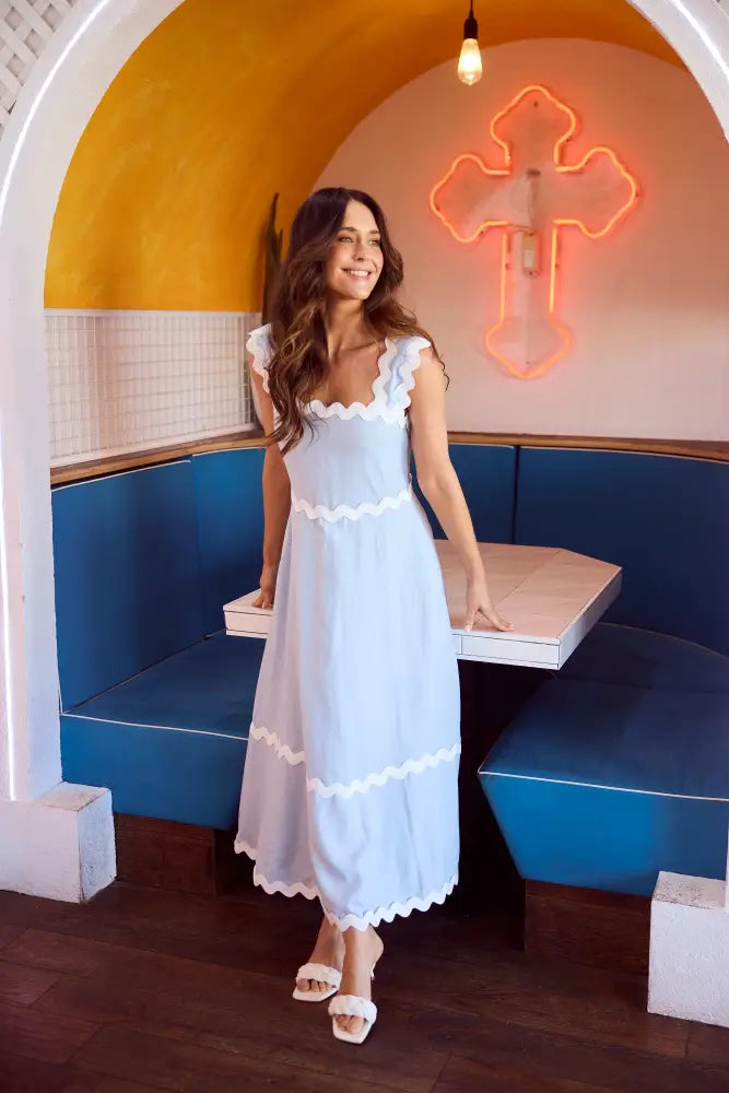 Marlo Midi Dress | Sky Blue - Dresses