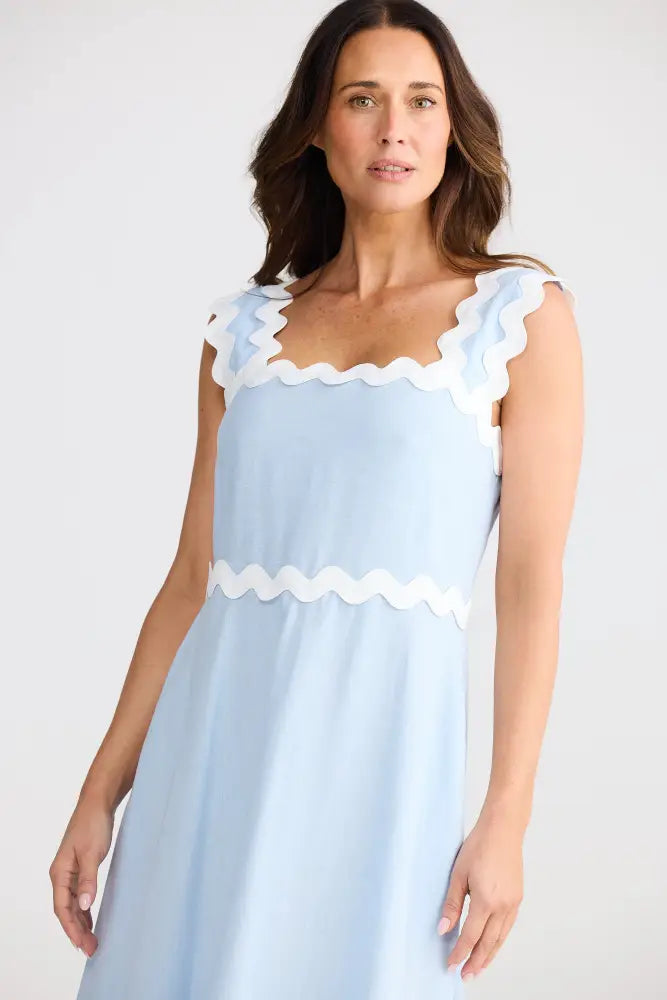 Marlo Midi Dress | Sky Blue - Dresses