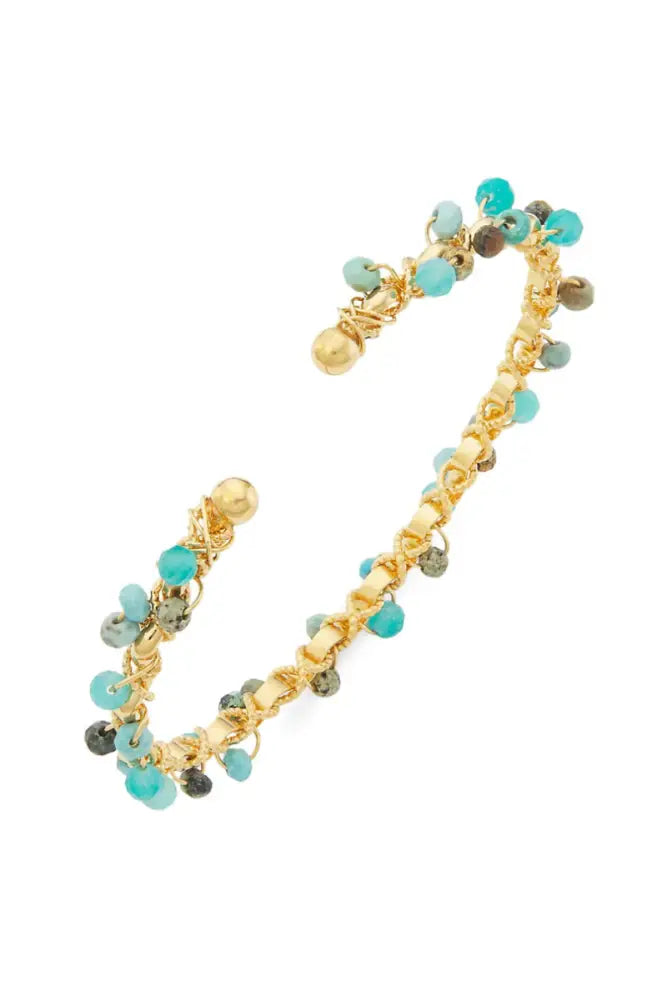 Orphee Jonc O Bracelet in Turquoise - Bracelets & Bangles
