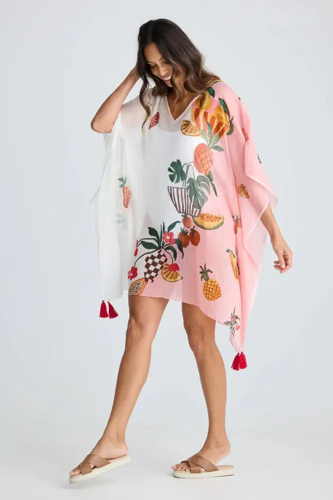 Stella Kaftan | Tropical Fruit Print - One size - Dresses