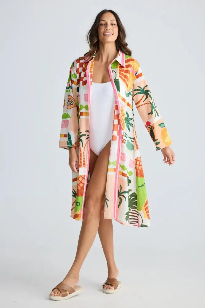 Stella Shirt Dress | Tropical Fiesco - Dresses