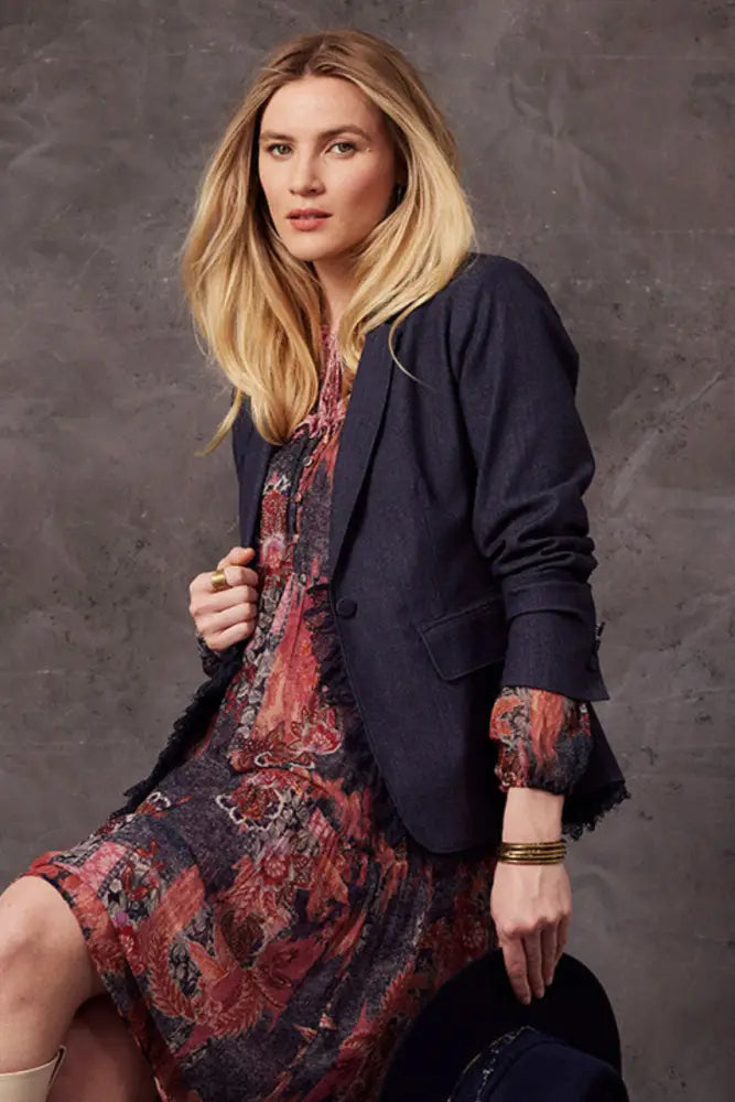 Ursula Blazer | Indigo Denim - Blazers