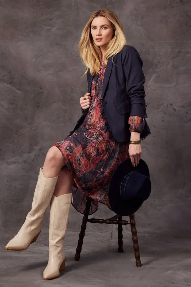 Ursula Blazer | Indigo Denim - Blazers