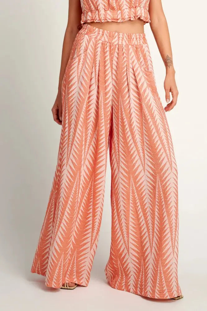 Zakar Crop Top & Pant Set | Finikas Mandarin - Clothing Sets
