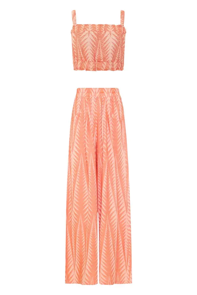 Zakar Crop Top & Pant Set | Finikas Mandarin - XS/S - Clothing Sets